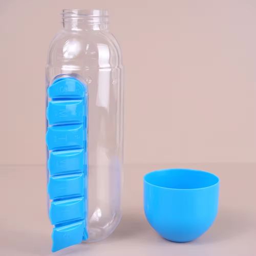 Magical 2-in-1 Pill Organizer Water Bottle: Your Perfect Companion for On-the-Go Wellness