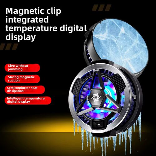 Ultra Powerful Magnetic Semiconductor Phone Cooler with Wireless Fast Charging – All-in-One Cooling Marvel for Intense Mobile Experience