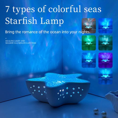 Enchanting Starfish Projector Lamp - Bring Romantic Ocean Starlight & Healing Ambiance to Your Space