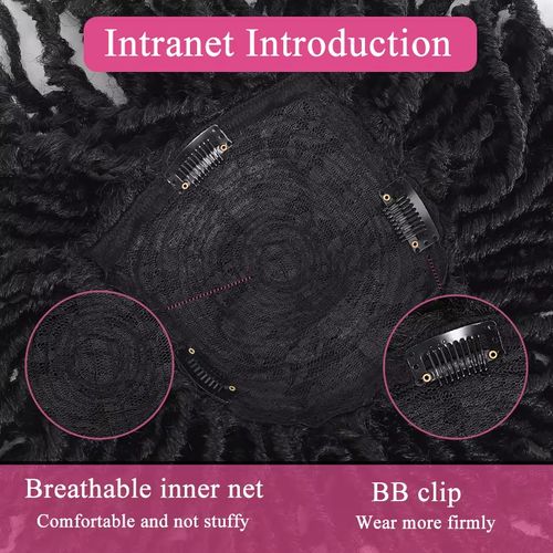 Realistic & Natural Curly Hair Topper - Breathable, Easy-Install & Comfortable Fit