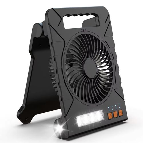 Versatile Portable Solar-Powered Camping Fan Light with Multi-Functions