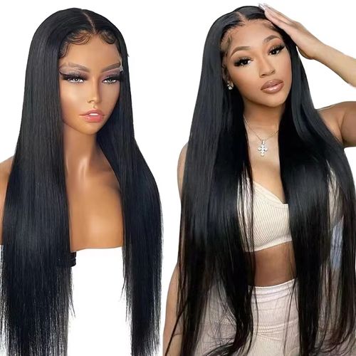 African Style Brazilian Virgin Human Hair Lace Front Wig - Flawless HD Lace, Natural Hairline, Versatile Styling for Braids, Dye & More