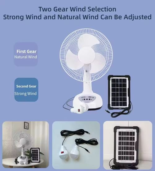 All - In - One Solar & Rechargeable Fan: Your Perfect Cooling Companion for Every Space