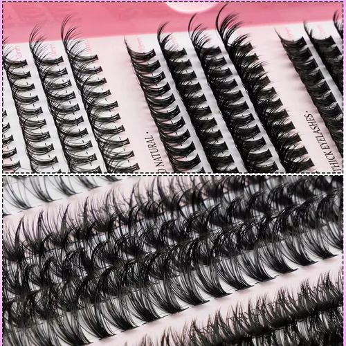 Glamorous DIY Eyelash Extension Kit - Achieve Salon-Worthy Lashes at Home with Luxury Lash Clusters & Effortless Application Tools