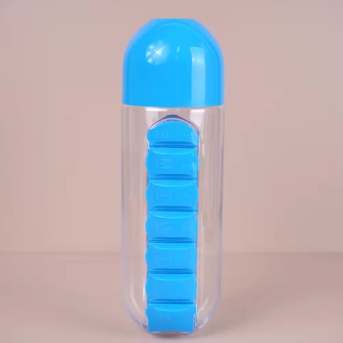 Magical 2-in-1 Pill Organizer Water Bottle: Your Perfect Companion for On-the-Go Wellness