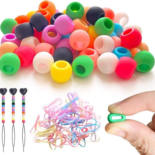 Adorable Soft Silicone Hair Beads for Kids – Colorful, Gentle & Fun Hair Accessories for Braids