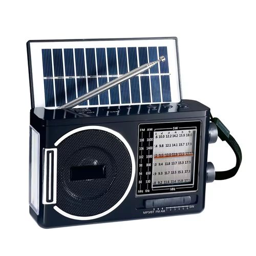 Ultimate Versatile Solar-Powered 3 Band Radio with Bluetooth & Multi-Functions for African Adventures