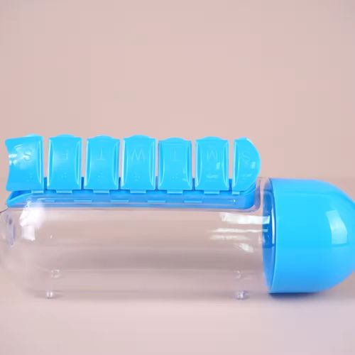 Magical 2-in-1 Pill Organizer Water Bottle: Your Perfect Companion for On-the-Go Wellness