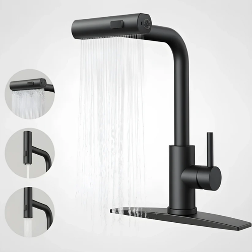 Splash-proof   Black   3 precision spray modes   smart faucet