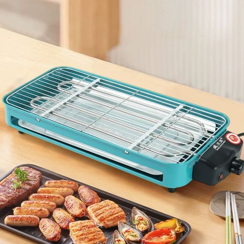Smokeless 2-in-1 Indoor Electric Grill – Enjoy BBQ Anytime at Home!