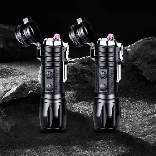 🔥Hot Sale🔦Multifunctional Rechargeable Flashlight with Bright Light with Electric Fire⚡
