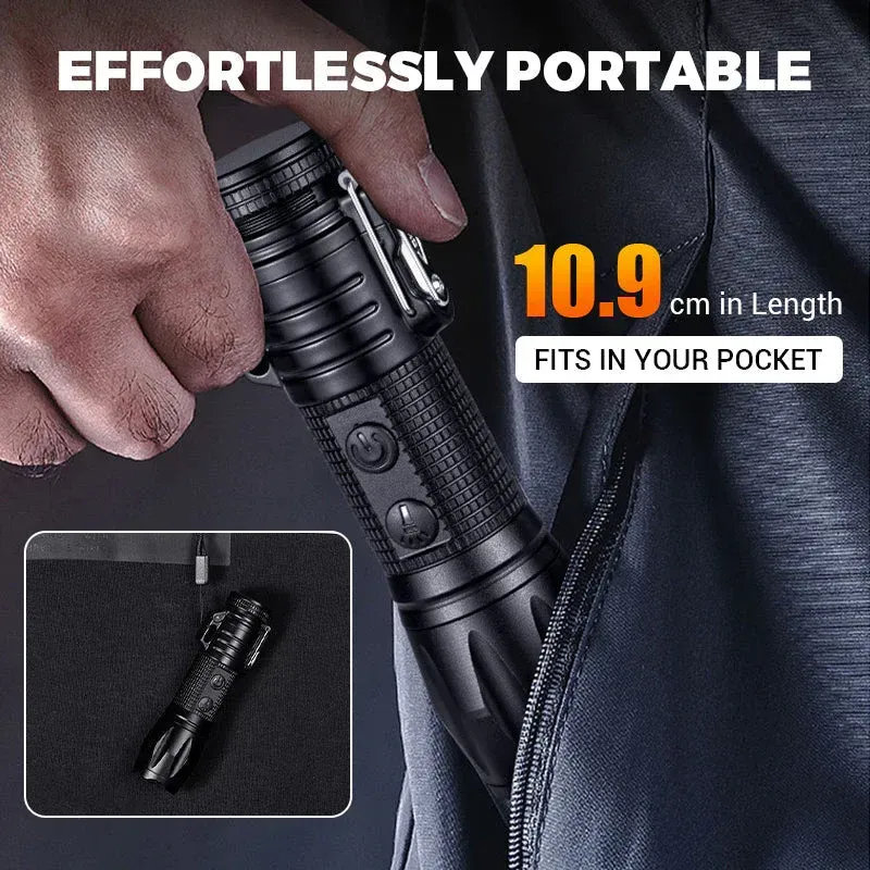 🔥Hot Sale🔦Multifunctional Rechargeable Flashlight with Bright Light with Electric Fire⚡