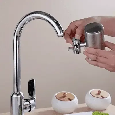 🔥 Installation-free Stainless Steel Household Faucet Water Purifier