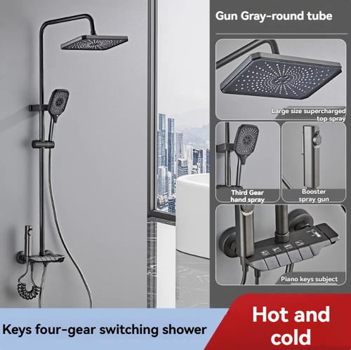 Multi-function, Temperature display, Piano-style button shower