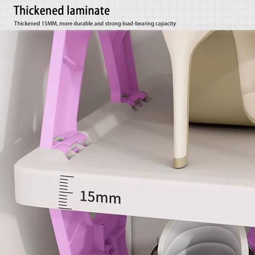 🦶6-Tier Foldable Shoe Rack – No Assembly Required, Space-Saving Storage Cabinet