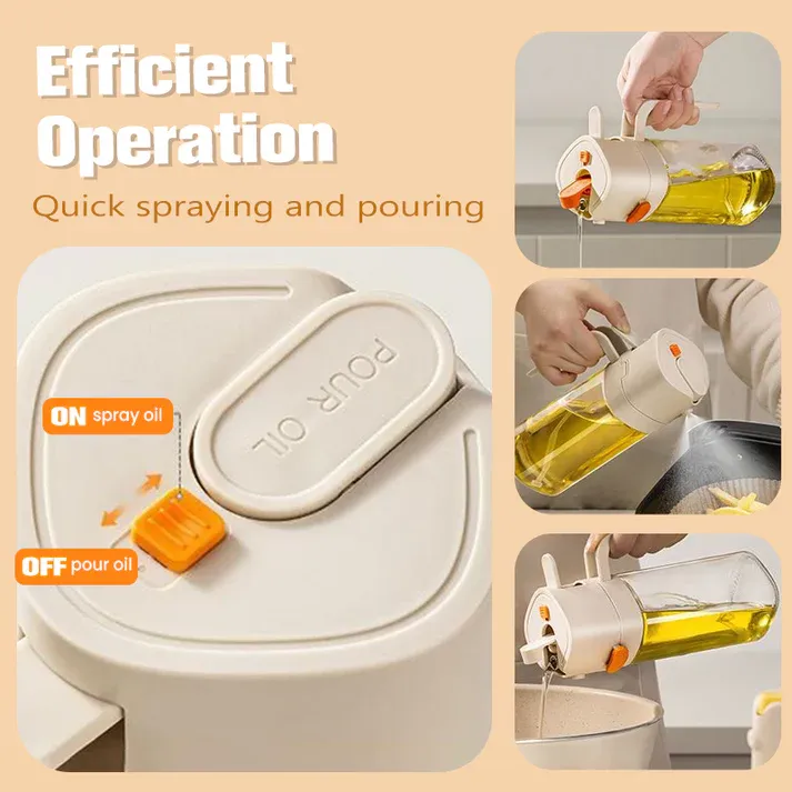 2 in 1 Sprayer & Dispenser Oil Bottle