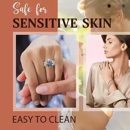 🎁5 Carat Super Sparkling Moissanite Ring Adjustable size& （Cash on delivery）