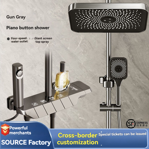 Multi-function, Temperature display, Piano-style button shower