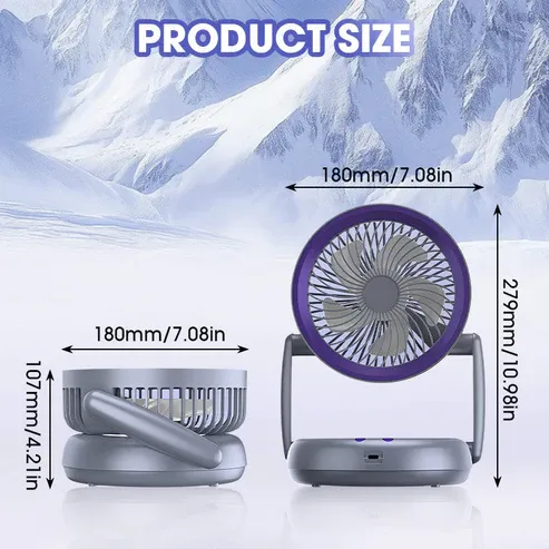 Instant Cool Rechargeable Desk Fan