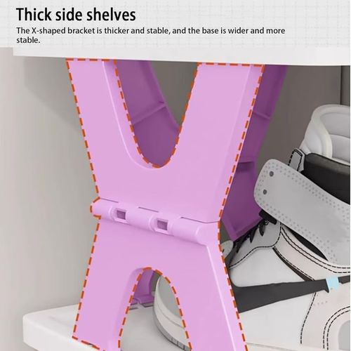 🦶6-Tier Foldable Shoe Rack – No Assembly Required, Space-Saving Storage Cabinet