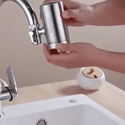 🔥 Installation-free Stainless Steel Household Faucet Water Purifier