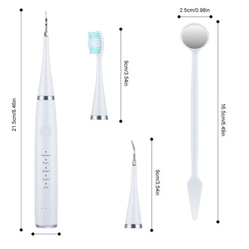 （24-hour delivery+Cash on delivery）Electric dental scaler dental calculus remover White