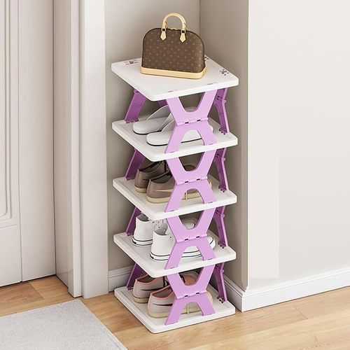 🦶6-Tier Foldable Shoe Rack – No Assembly Required, Space-Saving Storage Cabinet
