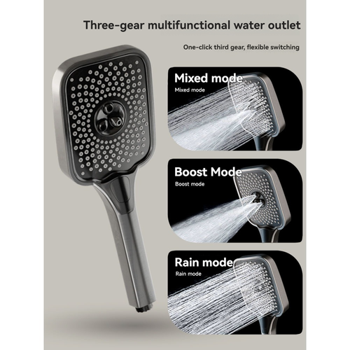 Multi-function, Temperature display, Piano-style button shower