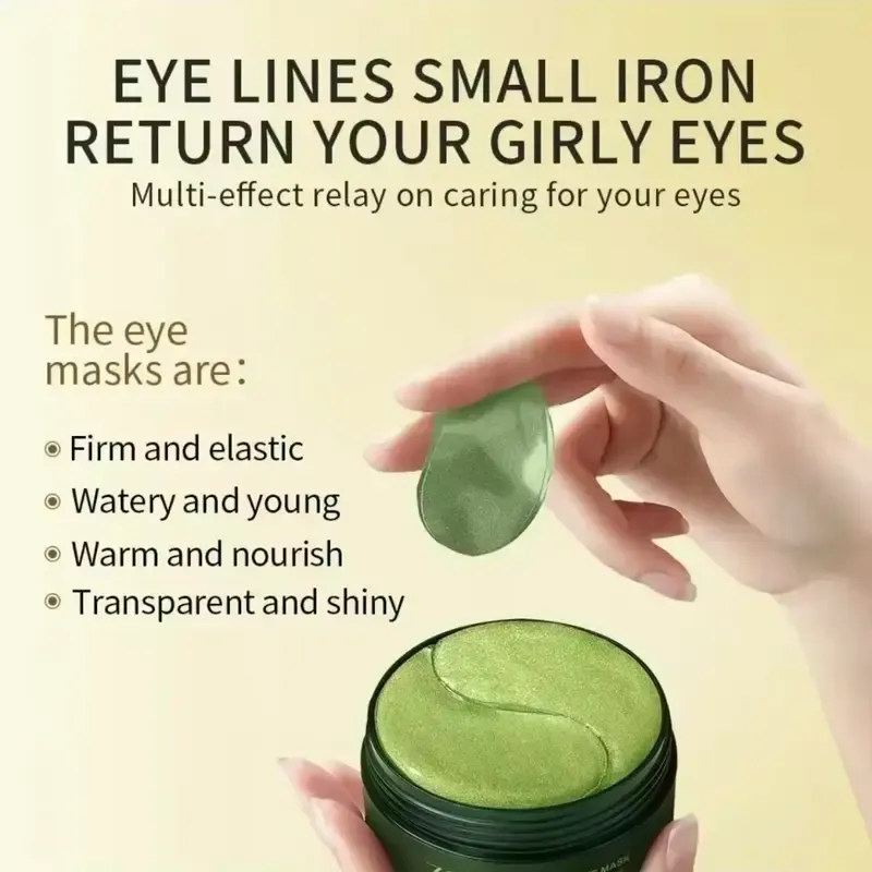 120pcs Avocado & Gold Under Eye Mask Patches - AM Brightening Hydrator, PM Soothing Repairer & Depuffer, Evening Skincare for Dark Circles & Dryness, Beauty Gift, Repairing, Beauty Products, Dark Circles Treatment
