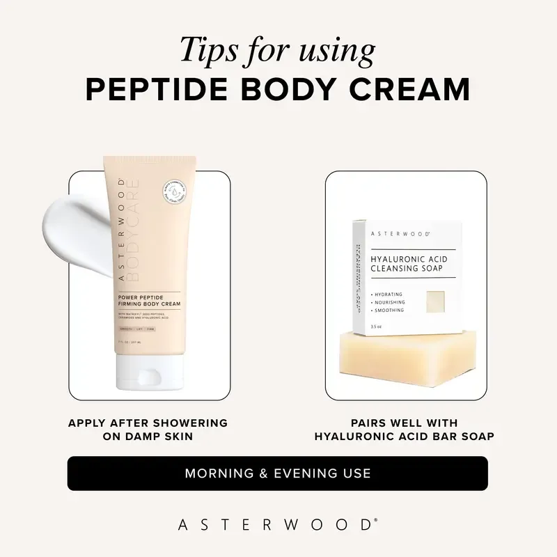Power Peptide Firming Body Cream | Matrixyl 3000, Ceramides & Hyaluronic Acid | Clinically-Inspired Firming, Lifting & Barrier Repair for Whole Body | 7 Fl Oz