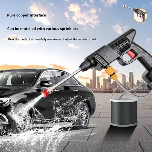 Car Washer High Pressure Portable Wash Gun 24V 48V Cordless Electric Cleaning Machine Lithium Battery Washer Spray Gun