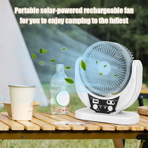 Solar Multifunctional Portable Camping Fan
