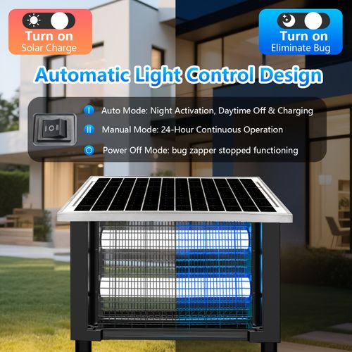 Solar-powered Outdoor Insect Killer