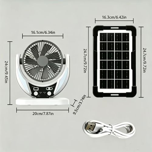 Solar Multifunctional Portable Camping Fan