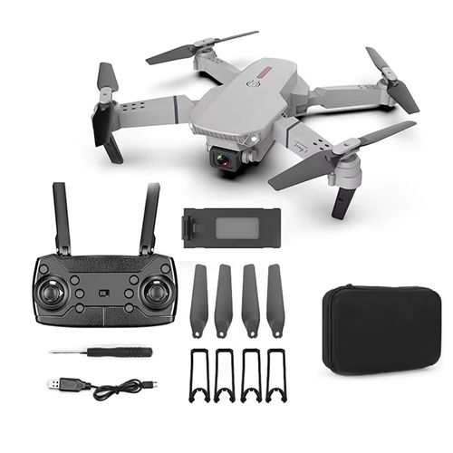 E88 Professional Drone with 4K High-Definition Dual Cameras, FPV, 13-minute Flight Time, Remote Control, Quadcopter, Foldable Mini Drone, E88 Professional