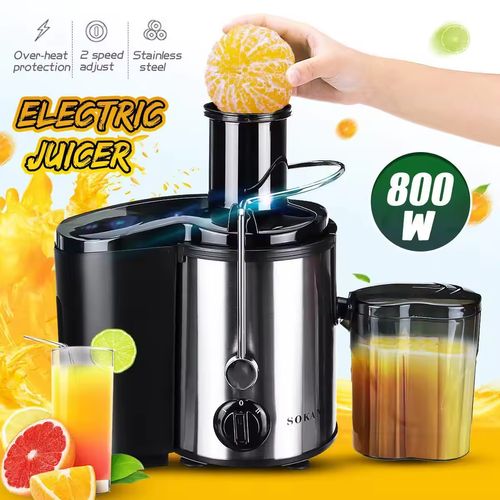 JUICER Juice Extractor - Home Model for Separating Solid Waste from Juice - Freshly Extracted Fruits and Vegetables - No Filtration Required - Fully Automatic Orange Juice and Fruit Machine
