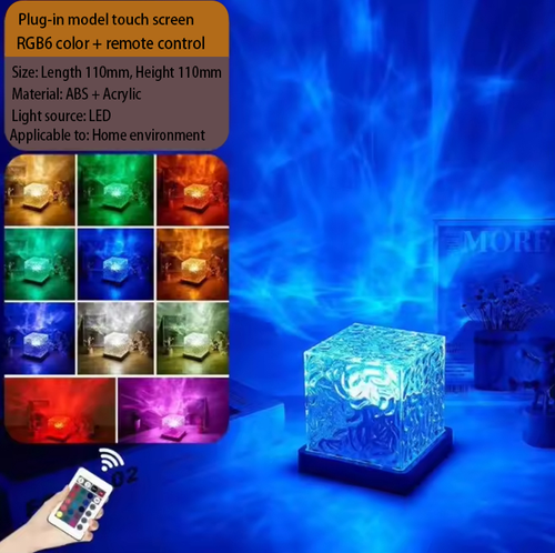 Spotlight Cross-border Amazon Dynamic Water Ripple Light with Iridescent Light and Aurora Effect LED Atmosphere Lamp Ambient Lighting