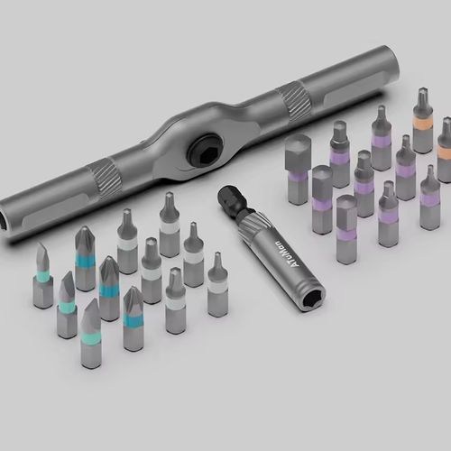 Ratchet screwdriver set - 24-in-1 multi-functional S2 steel household wrench and screwdriver tool set