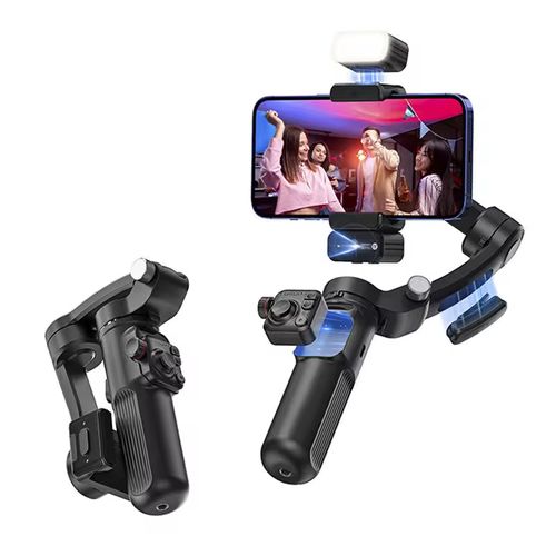 L9 Popular 3-axis Facial Tracking Intelligent Shooting Universal Joint Stabilizer, with padded light extension rod tripod VLOG selfie stick