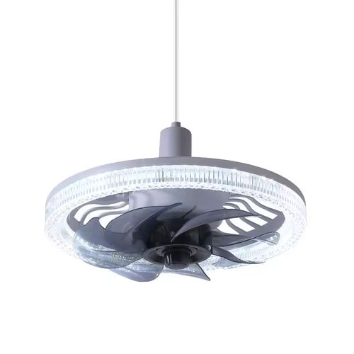 Modern minimalist LED ceiling fan lamp with E27 socket, wall-mounted, remote control, made of wood and plastic, suitable for bedroom, living room and home lighting.