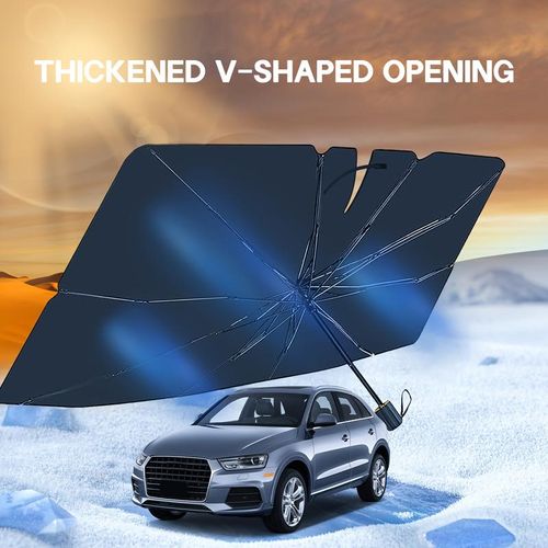 Foldable Car Sun Shade - Multi-Layer UV Barrier & Insulation Shield for Cars and SUVs