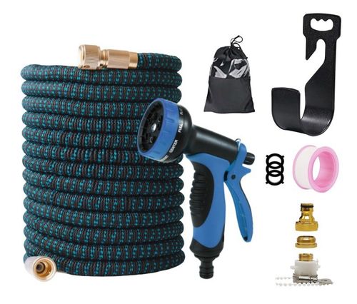 Expandable Hose for Car Washing & Garden Watering - 100ft Lightweight with 10 Spray Patterns, Ideal for Patio, Balcony & Outdoor Use
