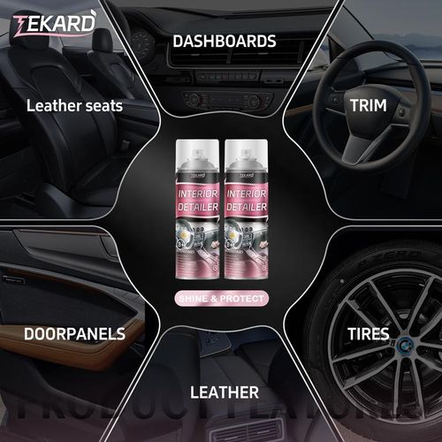 Interior Detailer & Protectant - All-in-One Leather, Plastic & Rubber Cleaner for a Durable Shine