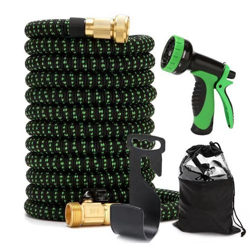 Expandable Hose for Car Washing & Garden Watering - 100ft Lightweight with 10 Spray Patterns, Ideal for Patio, Balcony & Outdoor Use