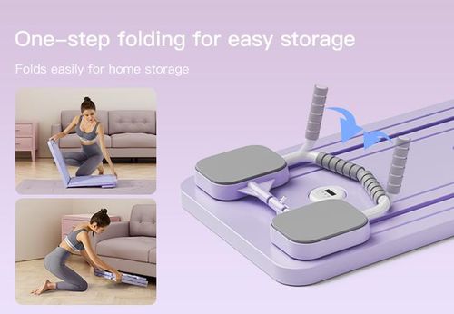 UMAY Multi-functional Ab Exercise Board, Home Pilates Reformer, Ab Workout Equipment for Core Strength Training Foldable for Home Gym Fitness