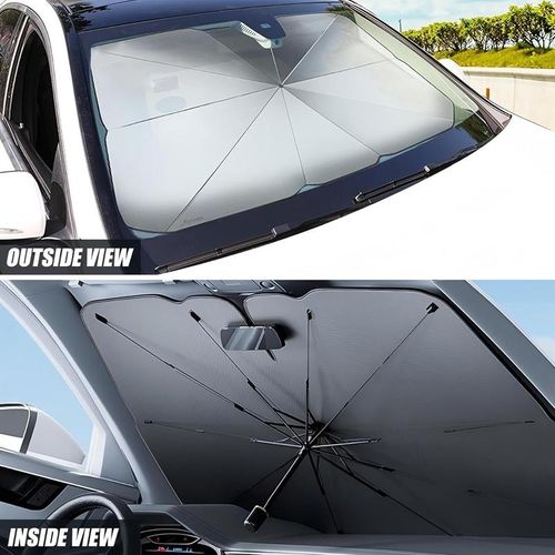 Foldable Car Sun Shade - Multi-Layer UV Barrier & Insulation Shield for Cars and SUVs