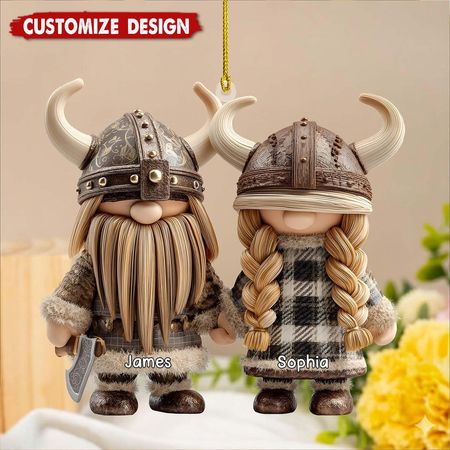 Personlig Viking Par Julepynt