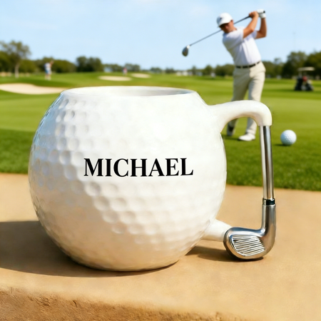 Sjove golfkopper med brugerdefinerede navne