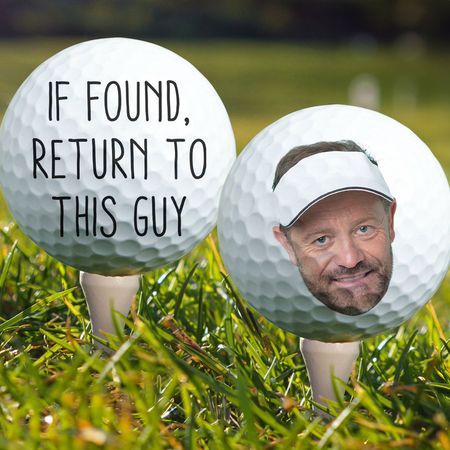 Hvis den findes, bedes du returnere den Sjov gave til denne golfspiller - Personlig golfbold