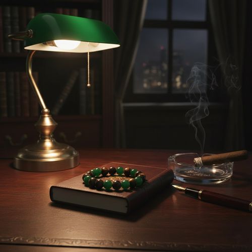 Elastic Chain Handmade Money Attraction Bracelet with 8mm Green Aventurine & Tiger Eye l Natural Stone Beaded Bracelet